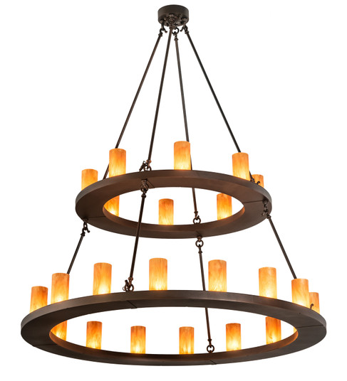 Loxley 24 Light Chandelier in Mahogany Bronze (57|210577)