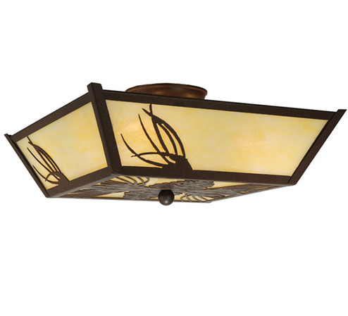 Pinecone Four Light Semi-Flushmount in Cafe Noir (57|210047)