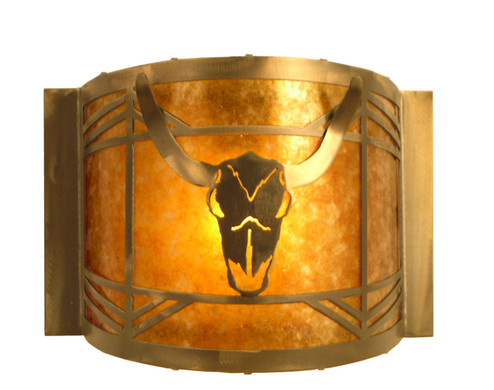 Steer Skull One Light Wall Sconce in Antique Copper (57|20760) Steer Skull One Light Wall Sconce in Antique Copper (57|20760)