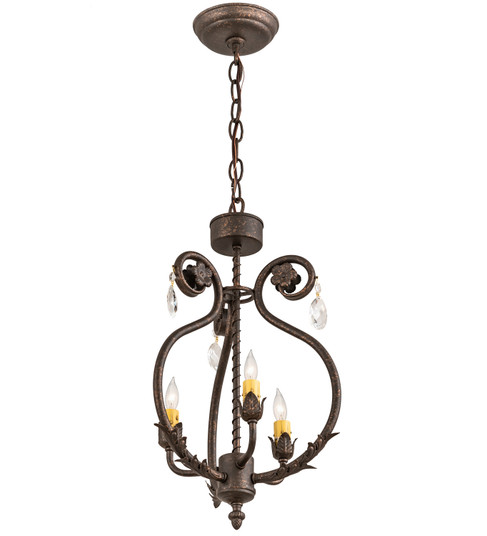 Antonia Three Light Chandelier in Gilded Tobacco (57|204679)