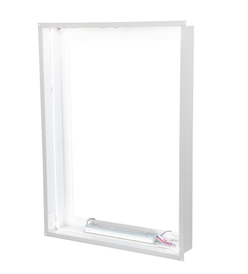 Window Box Hardware LED Backlit Window Box in White (57|204454)