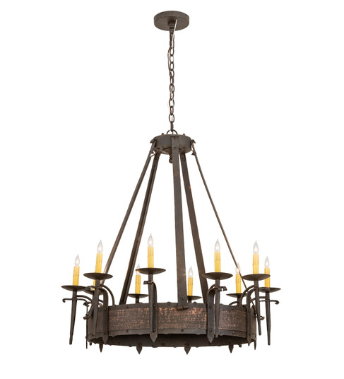 Costello Ten Light Chandelier in Chestnut (57|204202) Costello Ten Light Chandelier in Chestnut (57|204202)