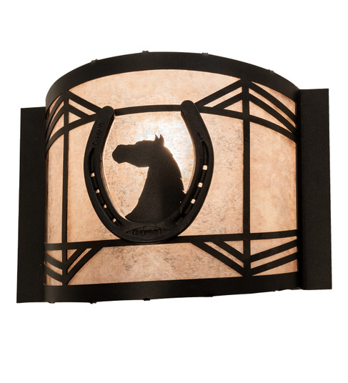 Horseshoe One Light Wall Sconce in Textured Black (57|203963)