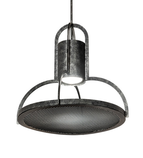 Butler Weave-Tex One Light Pendant in Solar Black Mesh And Smoke (57|203387)