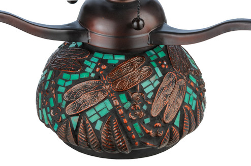 Tiffany Dragonfly Three Light Table Base Hardware in Mahogany Bronze (57|20036)