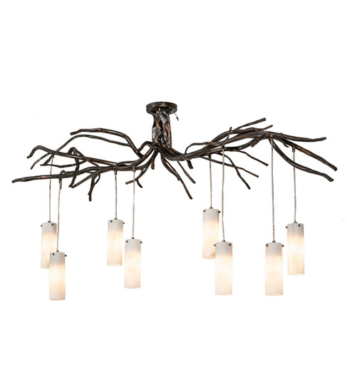 Winter Solstice Eight Light Chandelier in Dark Burnished Antique Copper (57|200150)