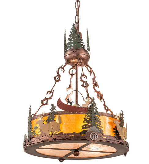 Boulders Three Light Inverted Pendant in New Copper Vein (57|199567)