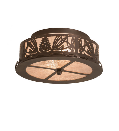 Mountain Pine Two Light Flushmount in Mahogany Bronze (57|199346)