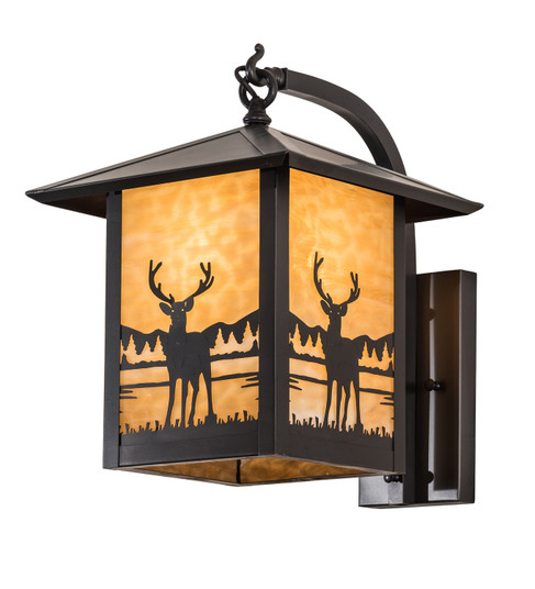 Seneca One Light Wall Sconce in Craftsman Brown (57|198827)