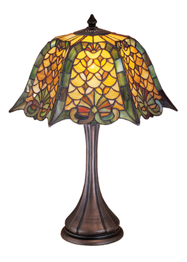 Duffner & Kimberly Shell & Diamond One Light Table Lamp in Rust (57|19876)