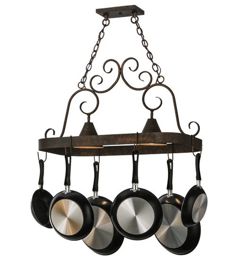 Elana Two Light Pot Rack in Gilded Tobacco (57|197892)