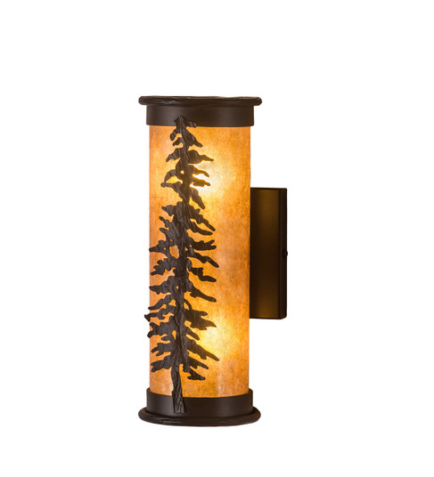 Tall Pines Two Light Wall Sconce in Black Metal (57|197883)