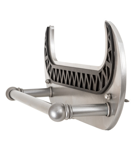 Canoe Towel Bar in Nickel/Black Textured (57|197397)