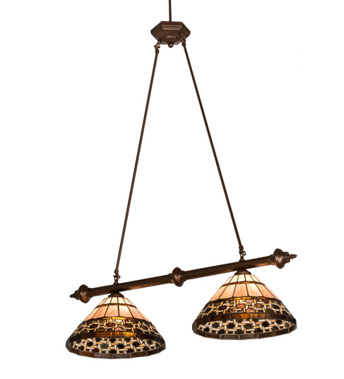 Ilona Two Light Island Pendant in Mahogany Bronze (57|197308)
