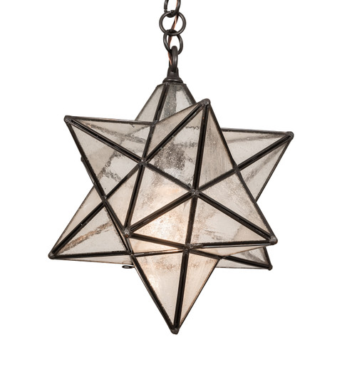 Moravian Star One Light Pendant in Craftsman Brown (57|196886)