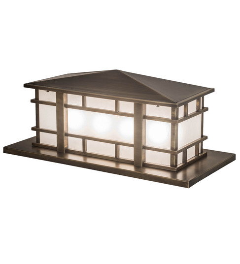 Tea House Four Light Pier Mount in Craftsman Brown (57|196811)