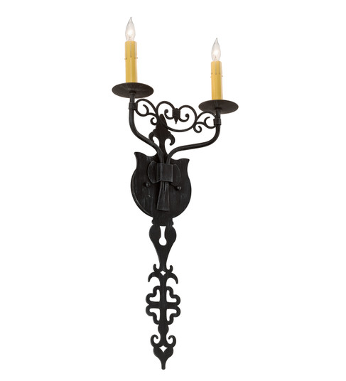 Merano Two Light Wall Sconce in Antique Iron Gate (57|196246)