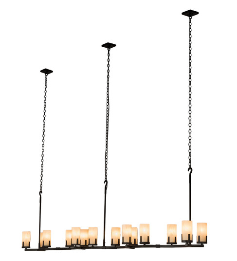 Cero 14 Light Chandelier in Charred Iron (57|195850)