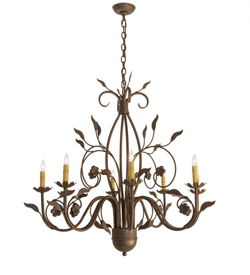 Bordeaux Eight Light Chandelier in Antique Rust (57|195821)