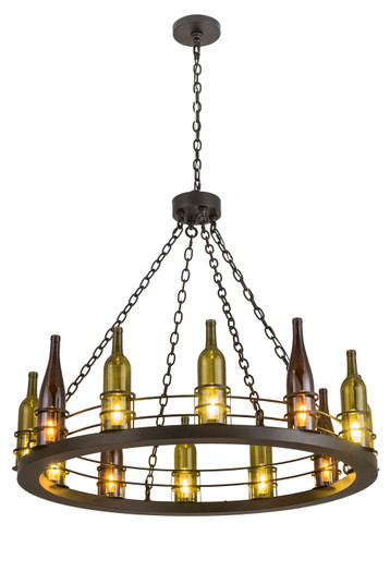 Tuscan Vineyard 12 Light Chandelier in Flat Black (57|192173)