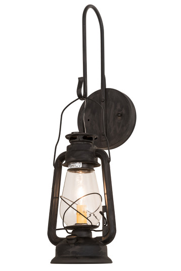 Miners Lantern One Light Wall Sconce in Costello Black (57|191984)