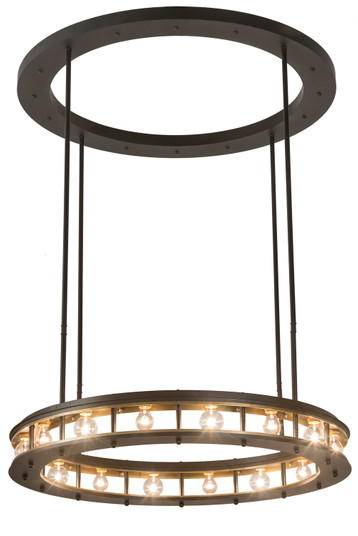 Alva 16 Light Pendant in Solar Black / Buttered Brass (57|191696)