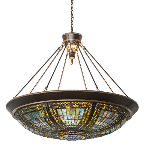 Fleur-De-Lis Ten Light Pendant in Copper Vein & Nu Gold (57|190679)