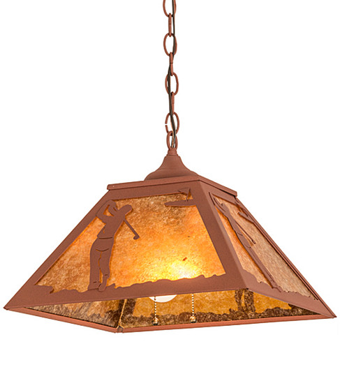 Golf Two Light Pendant in Rust (57|190328)