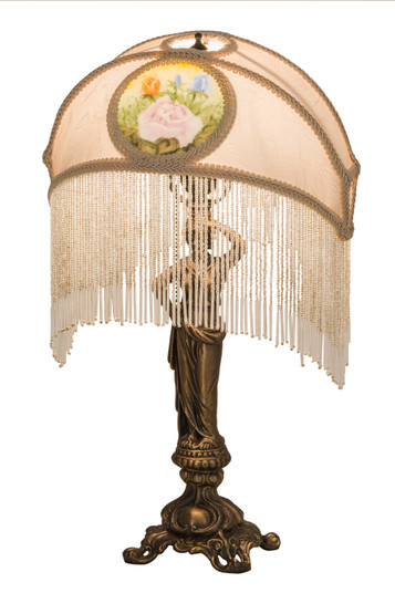 Reverse Painted One Light Table Lamp in Antique (57|189219)