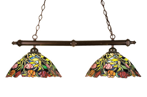 Spiral Tulip Two Light Island Pendant in Mahogany Bronze (57|18818) Spiral Tulip Two Light Island Pendant in Mahogany Bronze (57|18818)