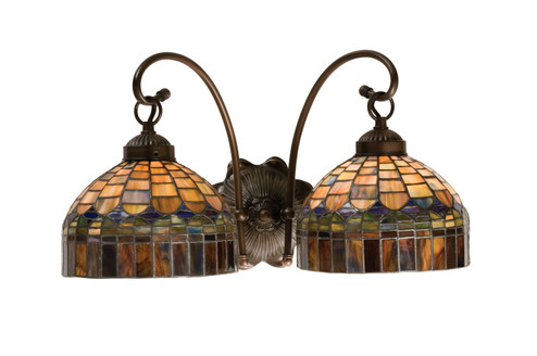 Tiffany Candice Two Light Wall Sconce in Mahogany Bronze Mahogany Bronze (57|18690)