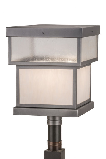 Quadrato One Light Post Mount in Pewter (57|186547)