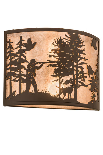 Quail Hunter W/Dog Two Light Wall Sconce in Oil Rubbed Bronze (57|185803)