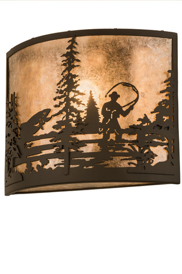 Fly Fishing Creek One Light Wall Sconce in Oil Rubbed Bronze (57|185802)