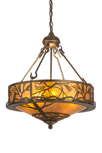 Branches Eight Light Inverted Pendant in Antique Copper (57|184804)
