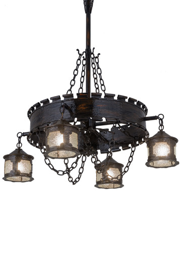 Antique Gothic Four Light Chandelier in Gothic Gold (57|183579)