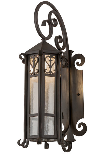 Caprice One Light Wall Sconce in Black Metal (57|183284)
