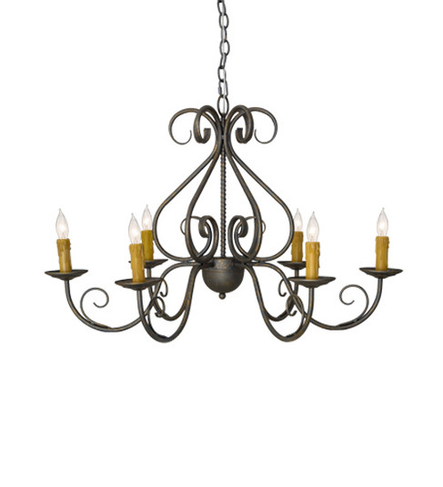 Jenna Six Light Chandelier in French Bronze (57|182580)