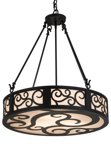 Dean Three Light Inverted Pendant in Textured Black (57|182048)