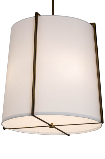 Cilindro Four Light Pendant in Aged Brass (57|181543)