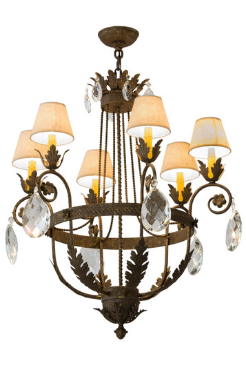 Antonia Six Light Chandelier in Pompeii Gold (57|180943)