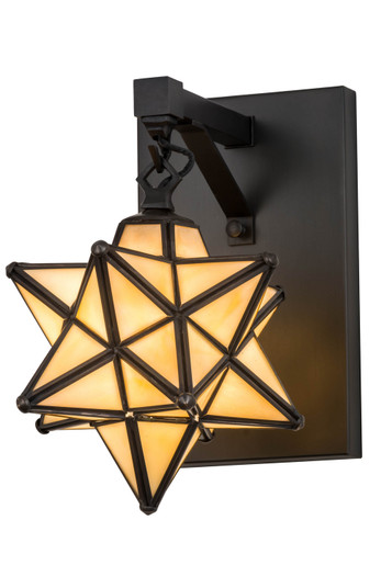 Moravian Star One Light Wall Sconce in Craftsman Brown (57|180438)