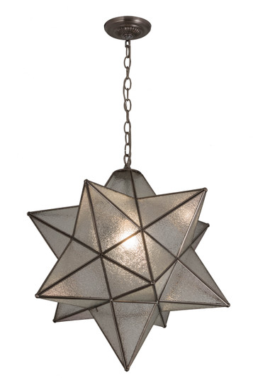Moravian Star One Light Pendant in Brushed Nickel (57|180200) Moravian Star One Light Pendant in Brushed Nickel (57|180200)