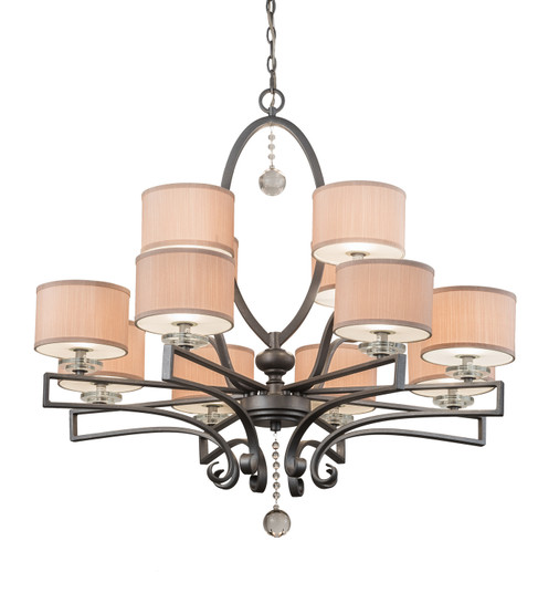Croix 12 Light Chandelier in Blackened Pewter (57|179474)