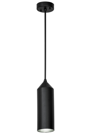 Silo One Light Mini Pendant in Satin Black And Wrought Iron (57|177796)
