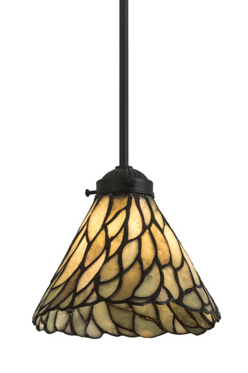 Willow One Light Mini Pendant in Textured Black (57|177614)