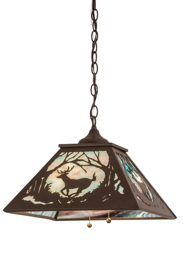 Deer At Dawn Two Light Pendant in Cafe Noir (57|177230)