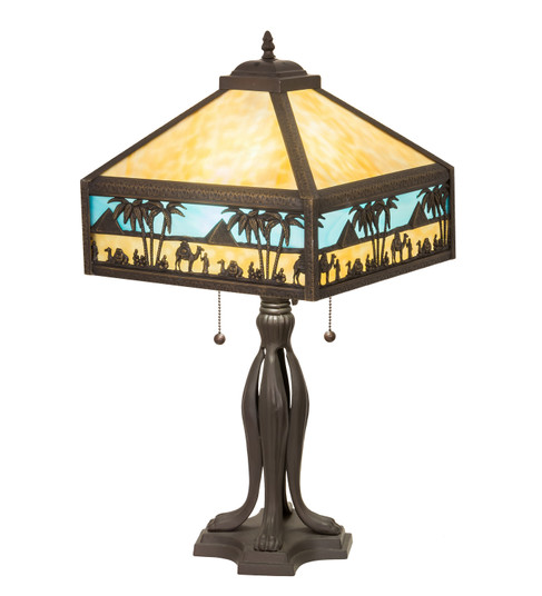 Camel Two Light Table Lamp in Hi-Lited Craftsman Brown Mahogany Bronze (57|176708)