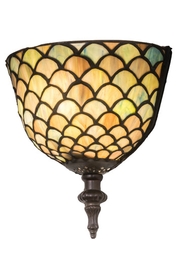 Tiffany Fishscale One Light Wall Sconce in Mahogany Bronze (57|175197)