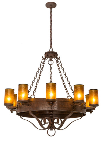 Parnella Ten Light Chandelier in Rusty Nail (57|175018)